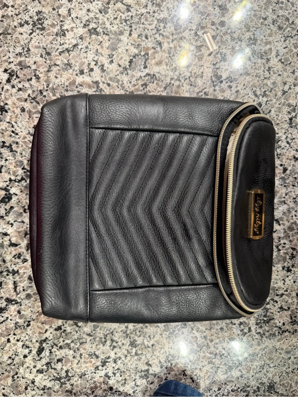 Itzy Ritzy Black Quilted Bottle Bag